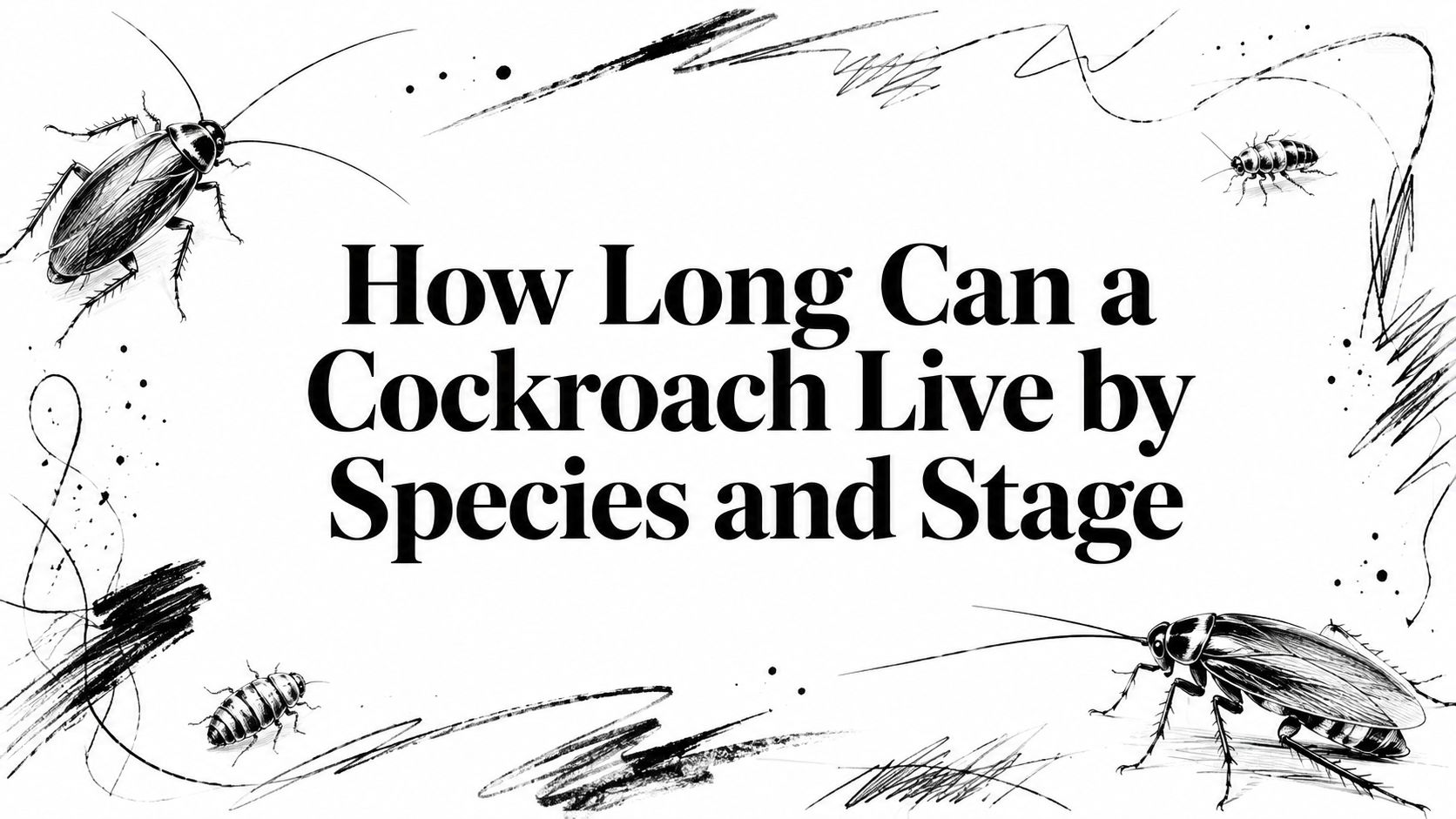 How Long Can a Cockroach Live by Species and Stage