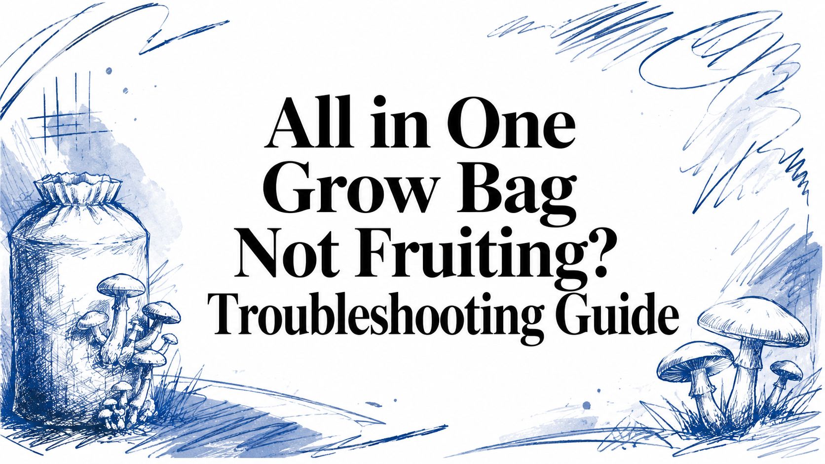 All in One Grow Bag Not Fruiting? Troubleshooting Guide