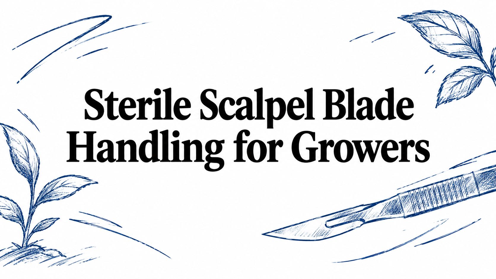 Sterile Scalpel Blade Handling for Growers