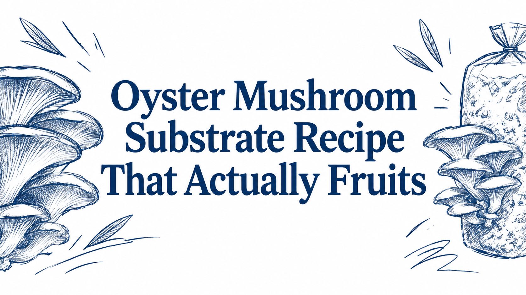 Oyster Mushroom Substrate Recipe That Actually Fruits