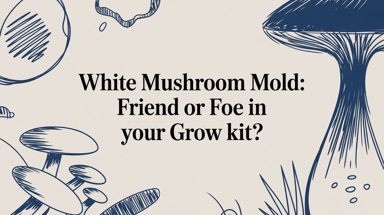 White Mushroom Mold: Friend or Foe in Your Grow Kit?
