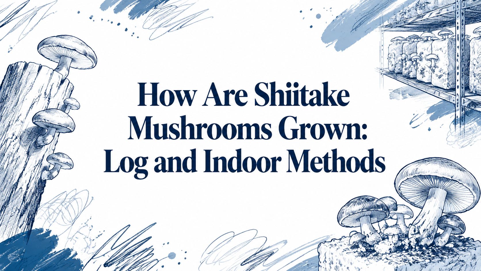 How Are Shiitake Mushrooms Grown: Log and Indoor Methods