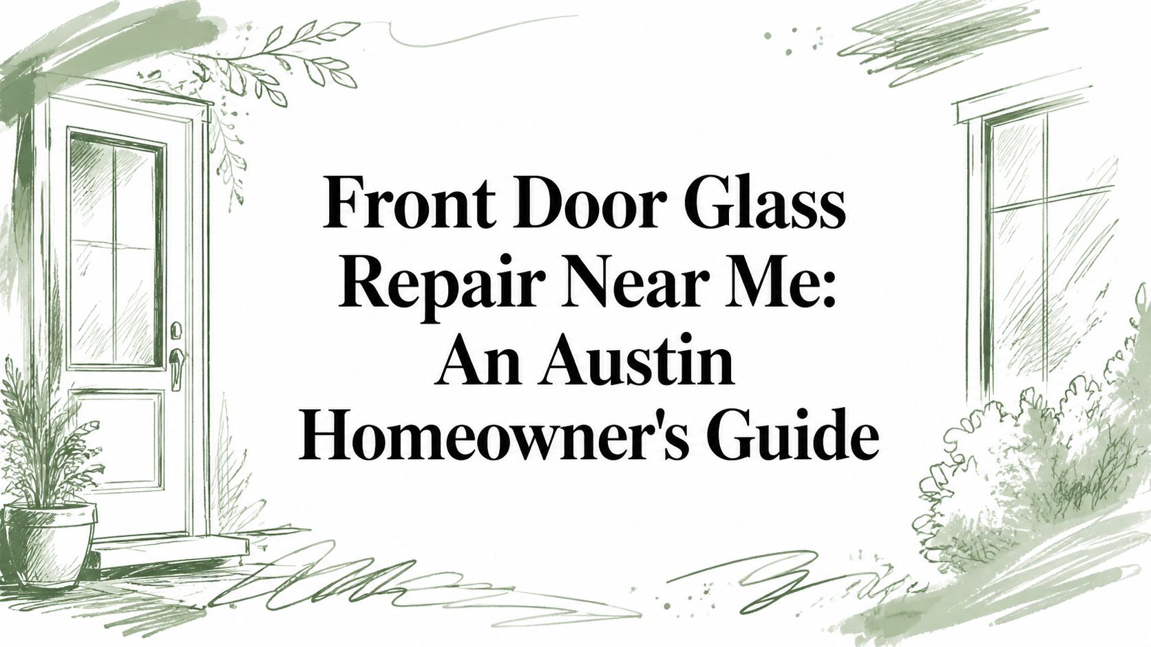 Front Door Glass Repair Near Me: An Austin Homeowner's Guide