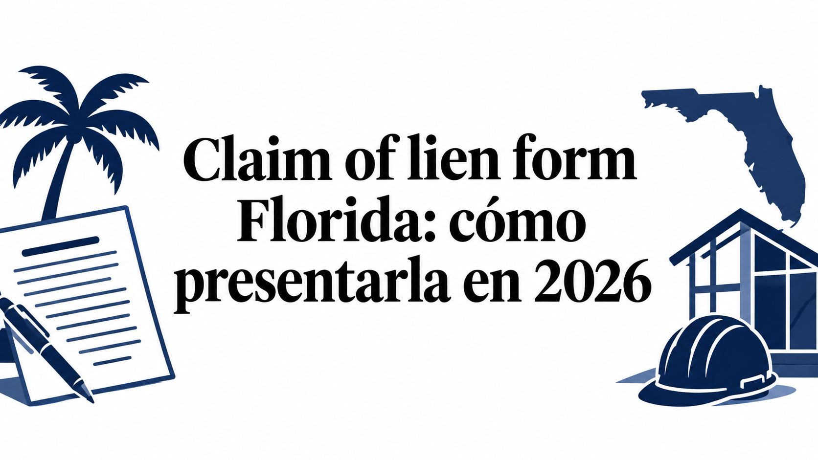 Claim of lien form Florida: cómo presentarla en 2026