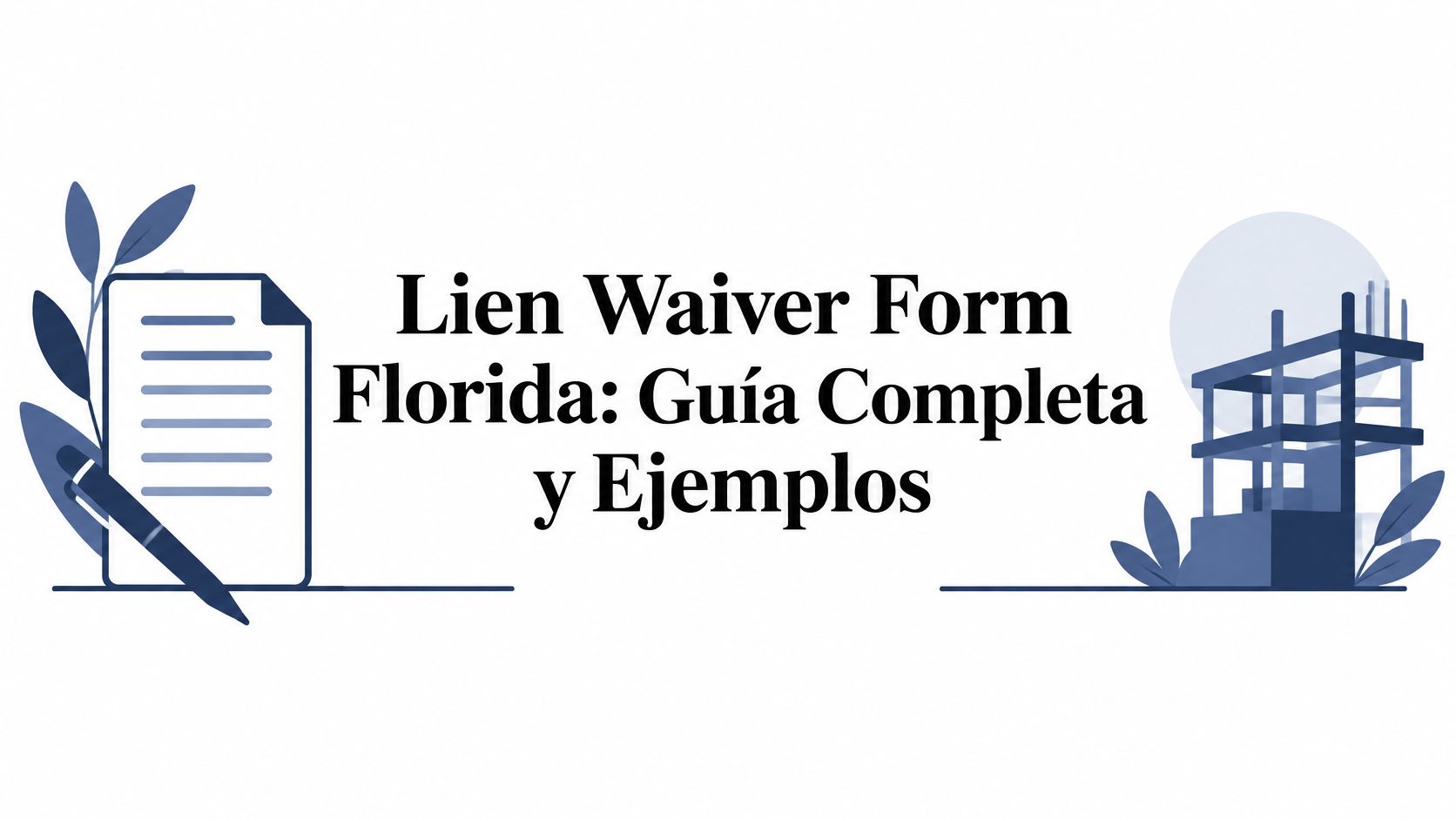Lien Waiver Form Florida: Guía Completa y Ejemplos