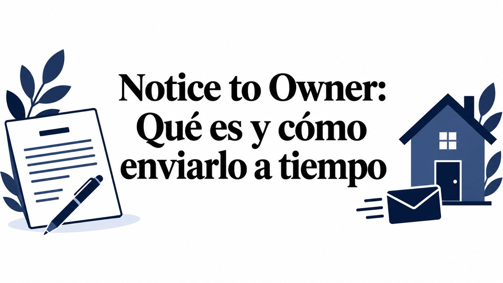 Notice to Owner: Qué es y cómo enviarlo a tiempo