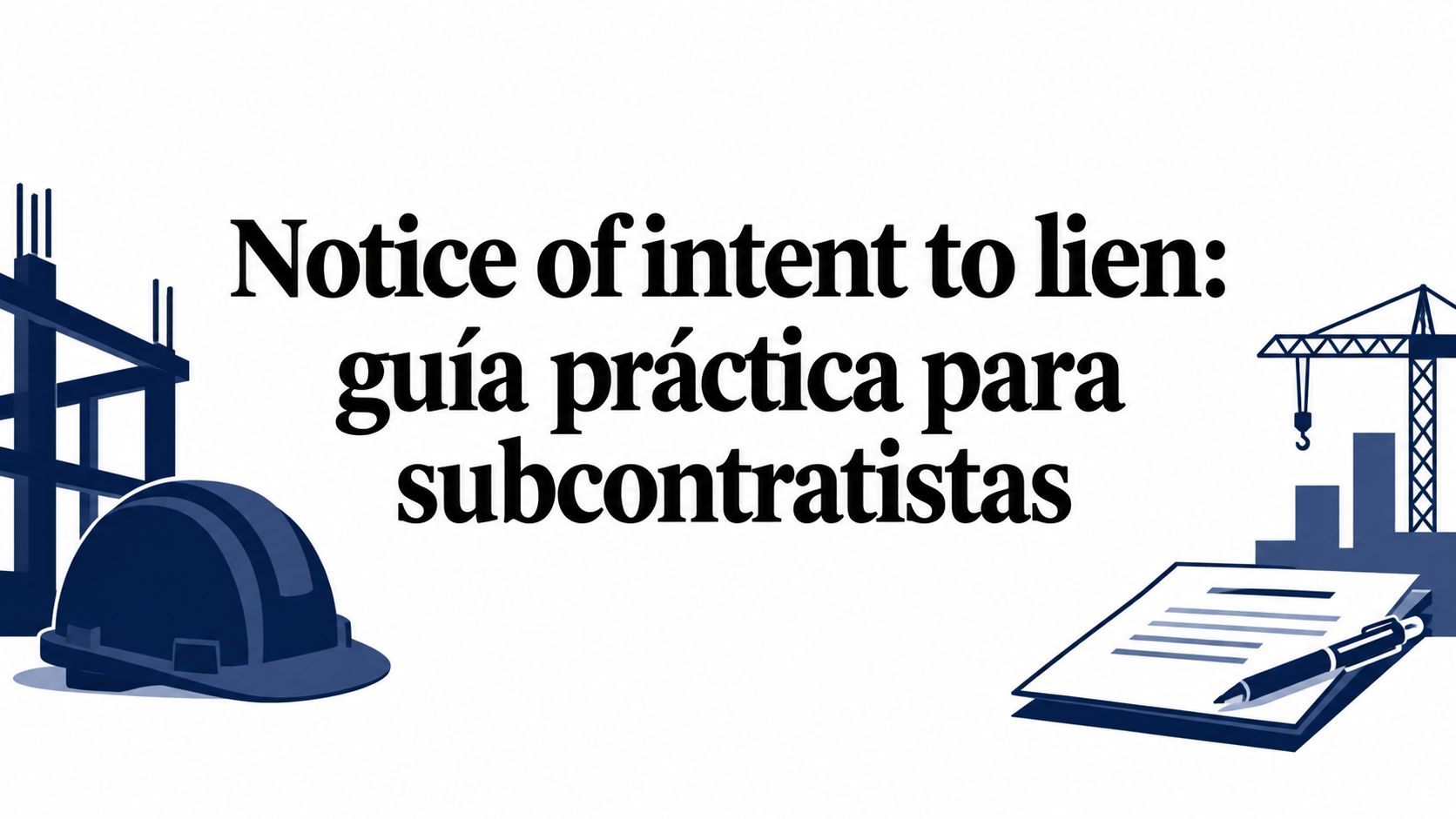 Notice of intent to lien: guía práctica para subcontratistas