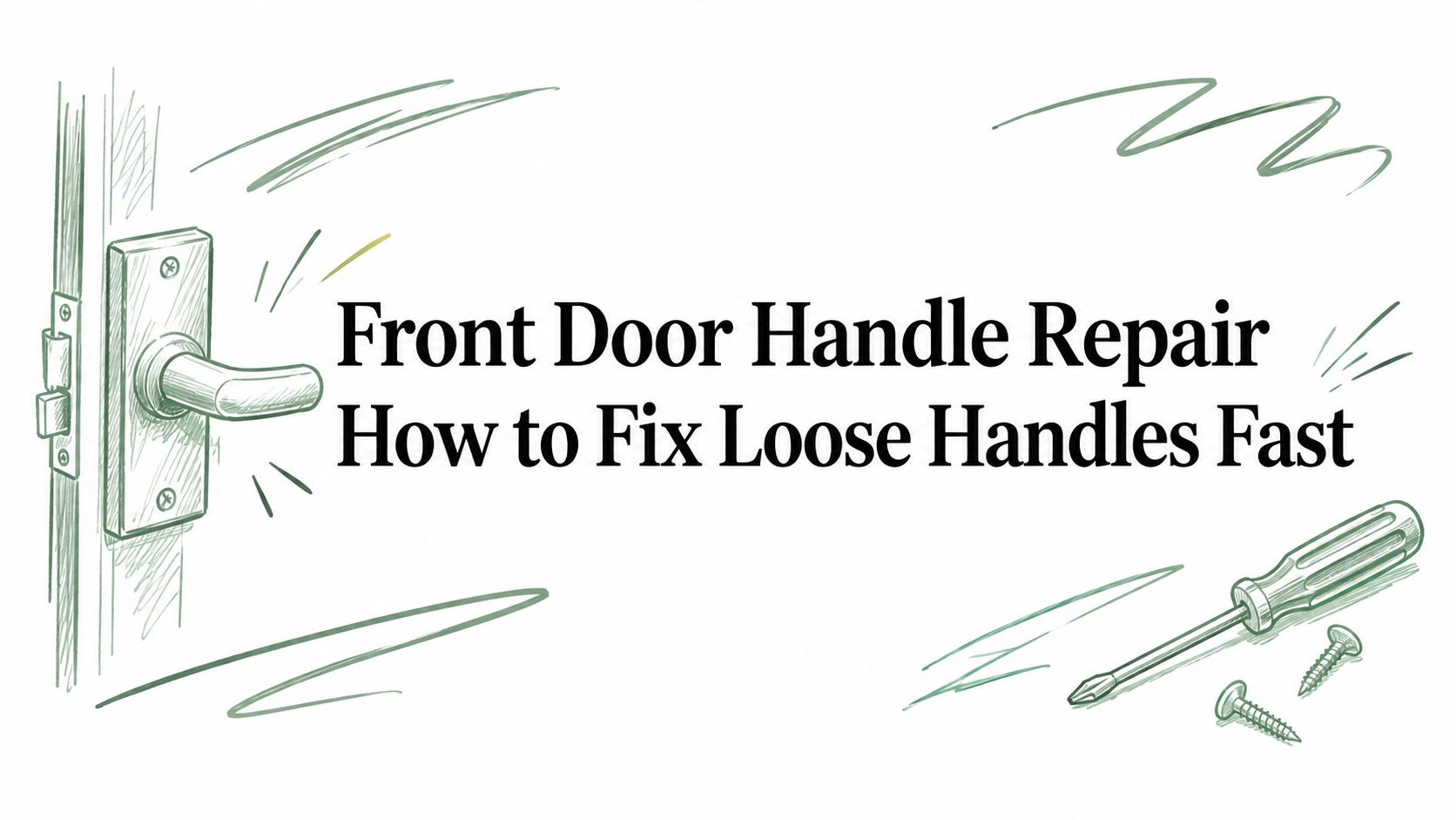Front Door Handle Repair How to Fix Loose Handles Fast