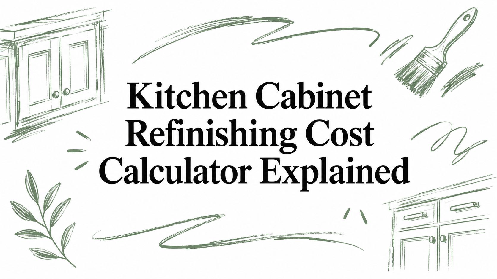 Kitchen Cabinet Refinishing Cost Calculator Explained