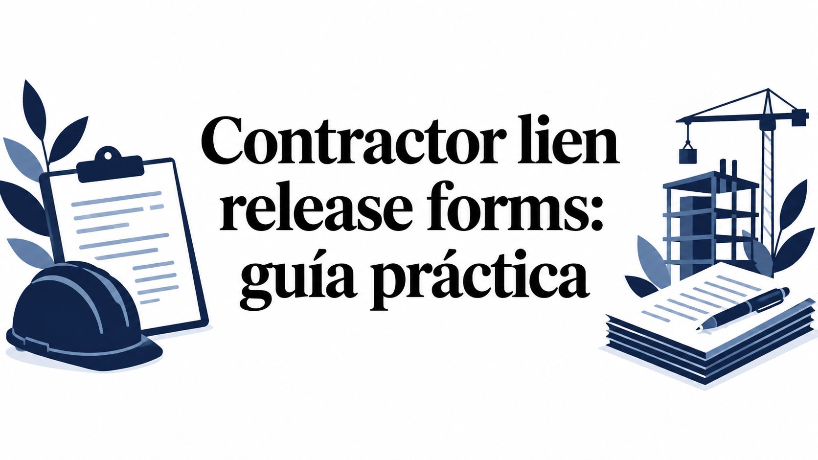 Contractor lien release forms: guía práctica