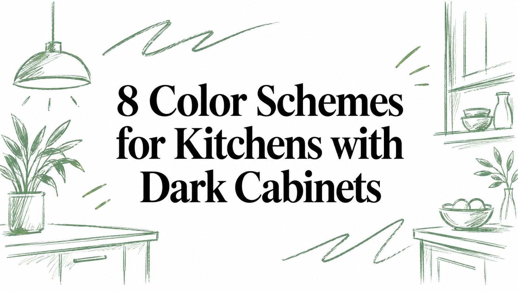 8 Color Schemes for Kitchens with Dark Cabinets