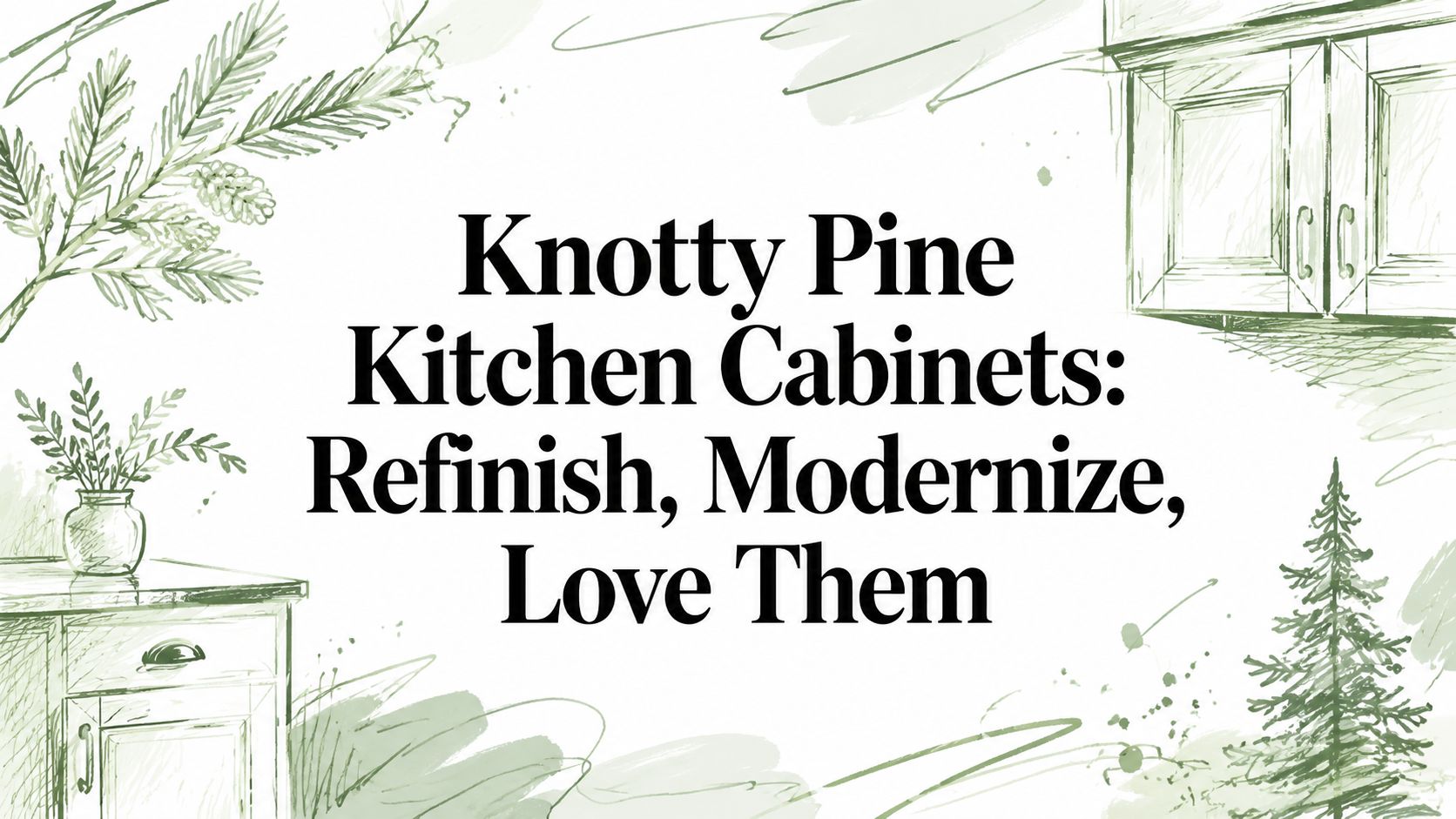 Knotty Pine Kitchen Cabinets: Refinish, Modernize, Love Them