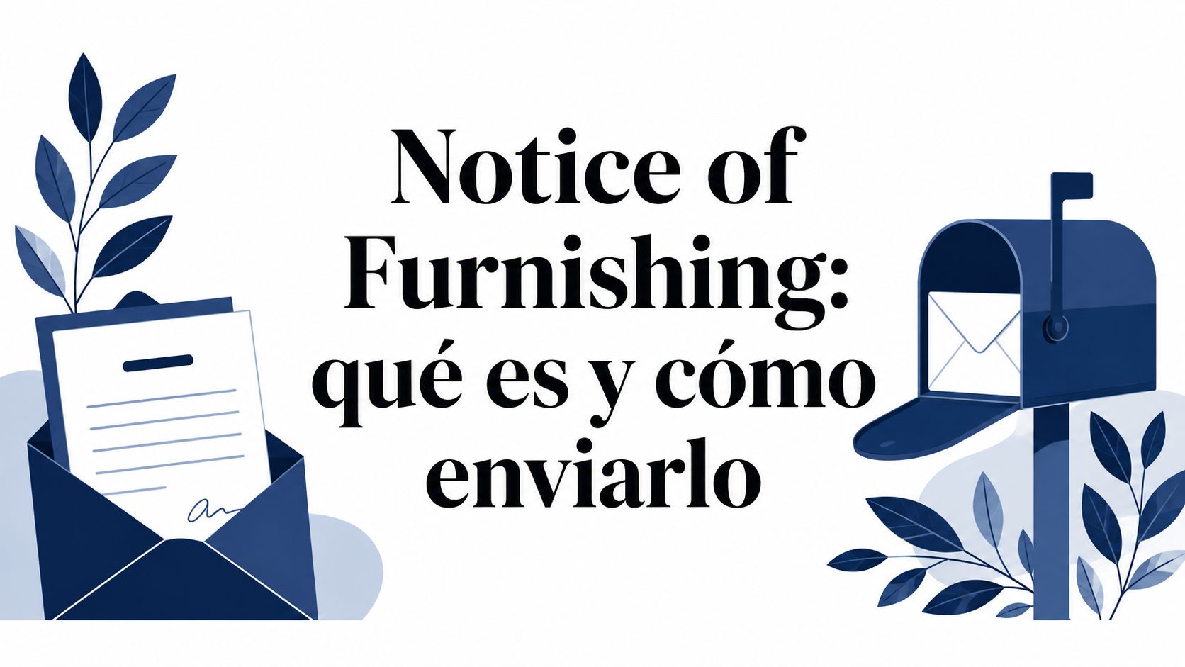 Notice of Furnishing: qué es y cómo enviarlo