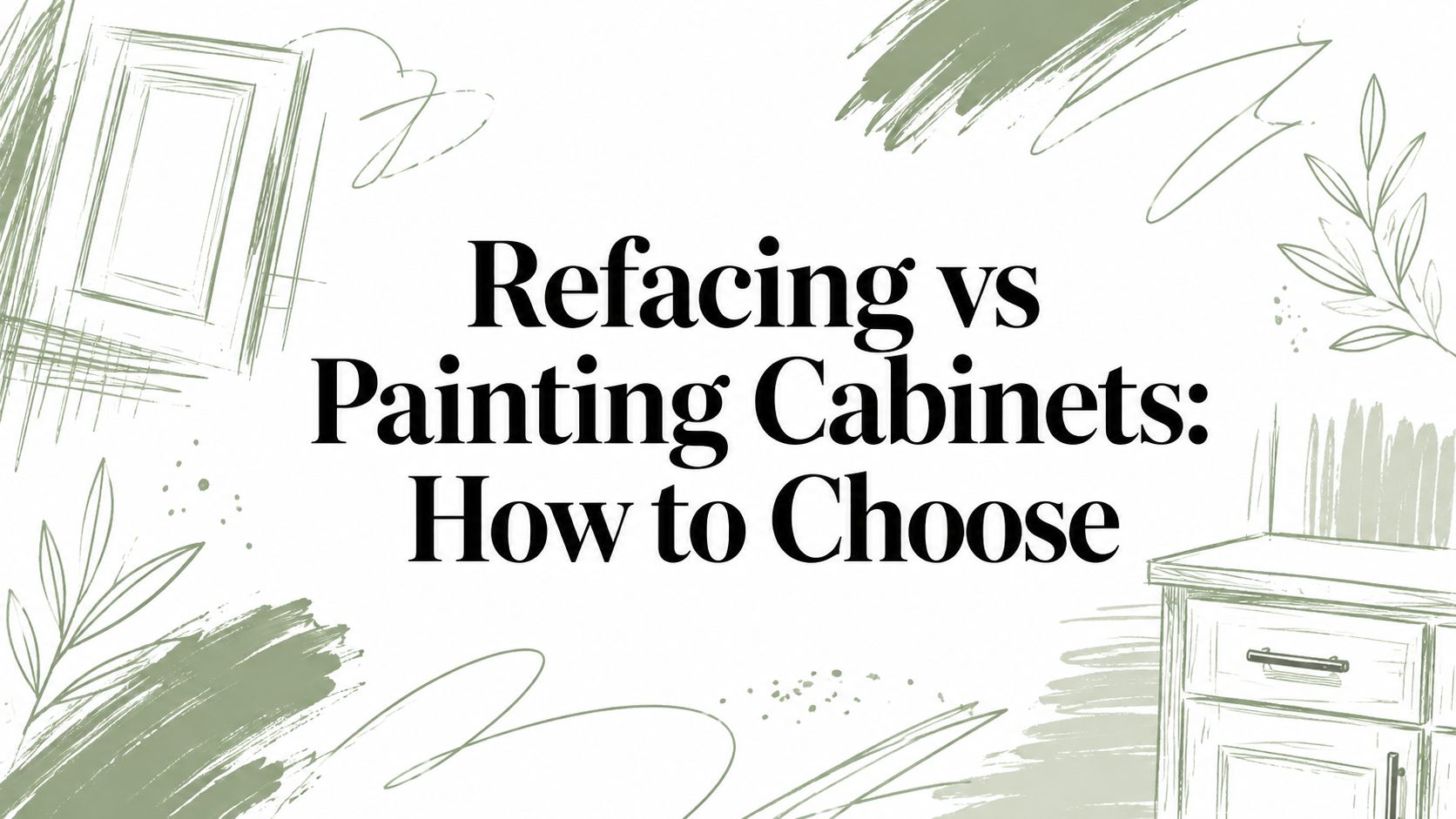 Refacing vs Painting Cabinets: How to Choose