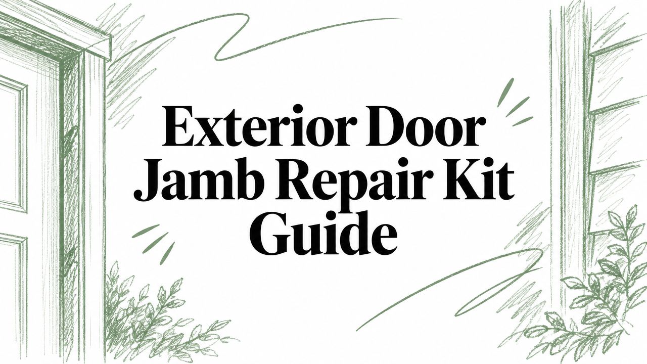 Exterior Door Jamb Repair Kit Guide
