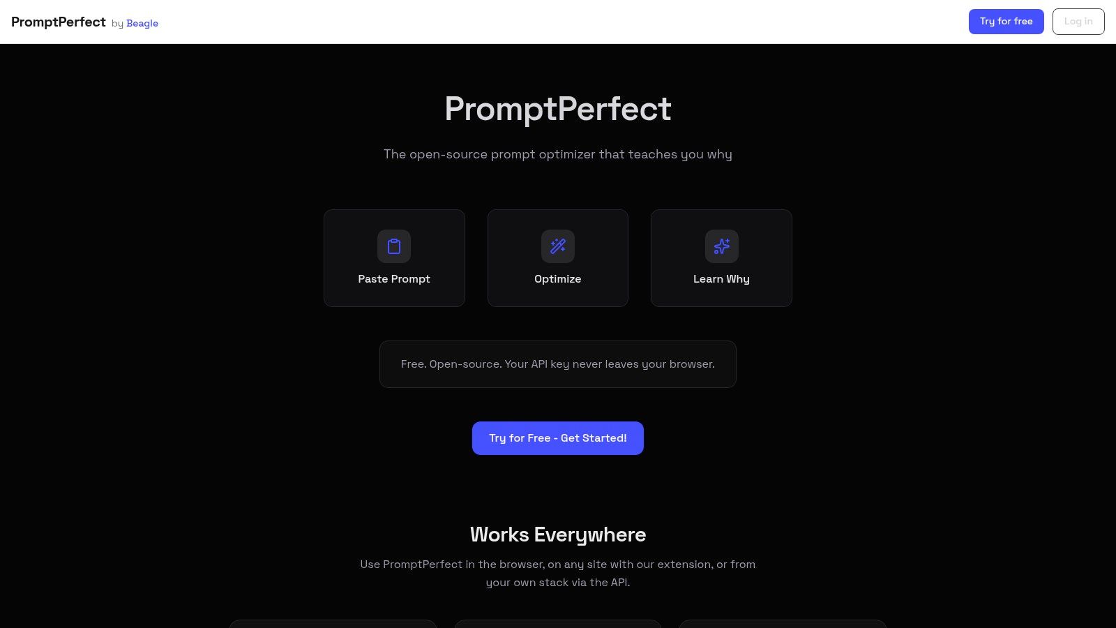 PromptPerfect by Beagle