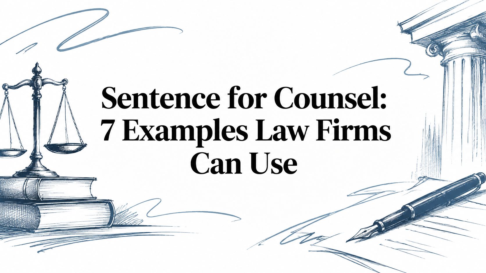 Sentence for Counsel: 7 Examples Law Firms Can Use
