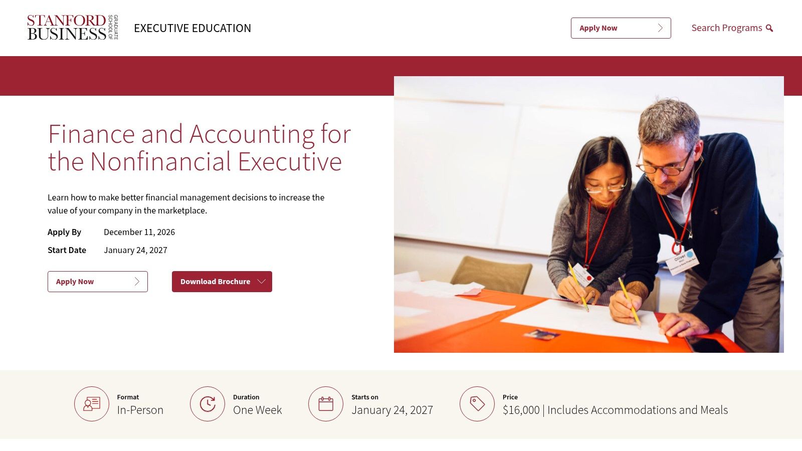 Stanford Graduate School of Business Finance and Accounting for the Nonfinancial Executive