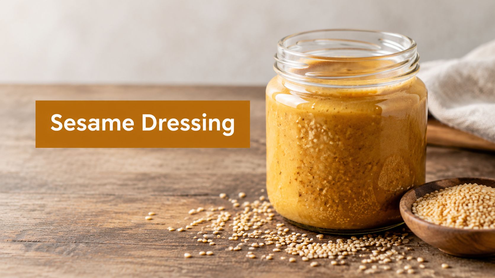 Roasted Sesame Dressing How to Make It Perfectly at Home