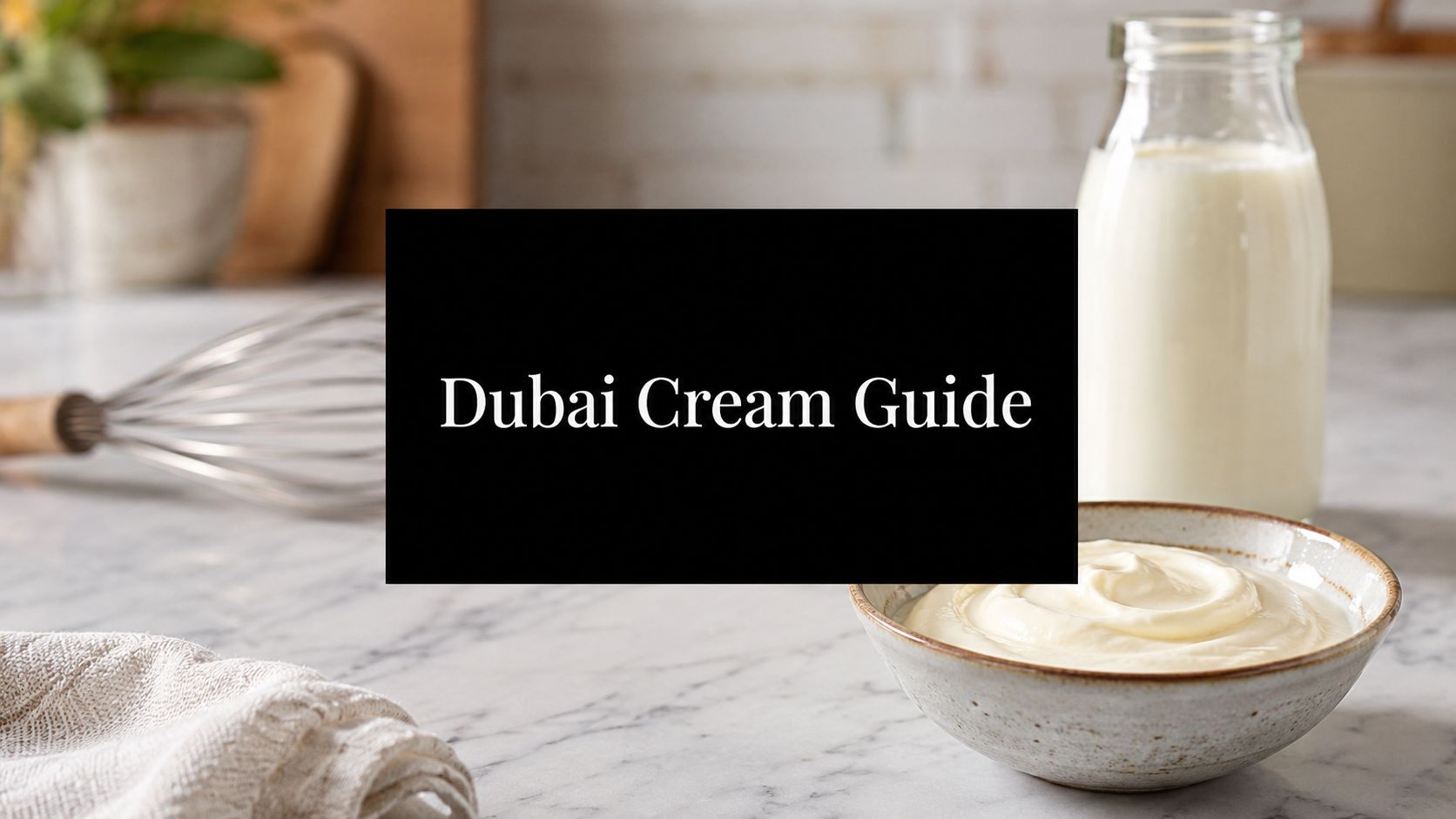 Heavy Cream in Dubai: Your 2026 Guide to Local Brands
