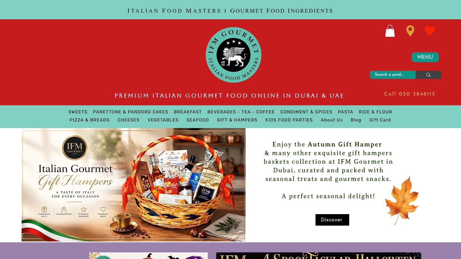 Screenshot from https://www.ifmgourmet.com