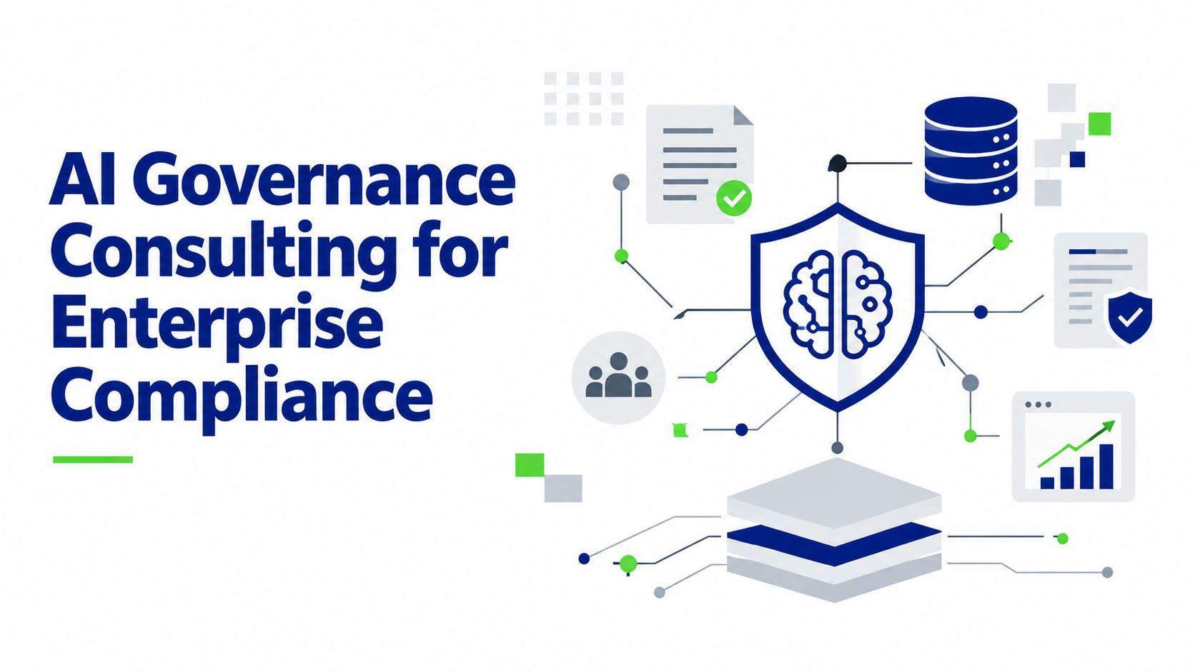 AI governance consulting and enterprise compliance illustration