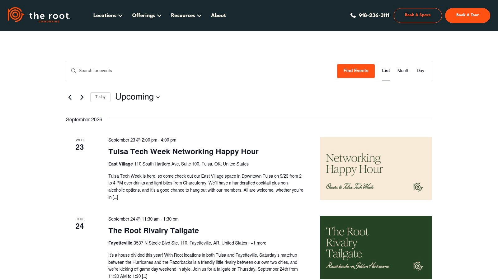 The Root Coworking, Community Events Series