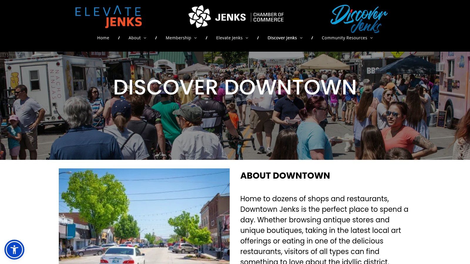 Downtown Jenks Main Street Shops and Boutiques