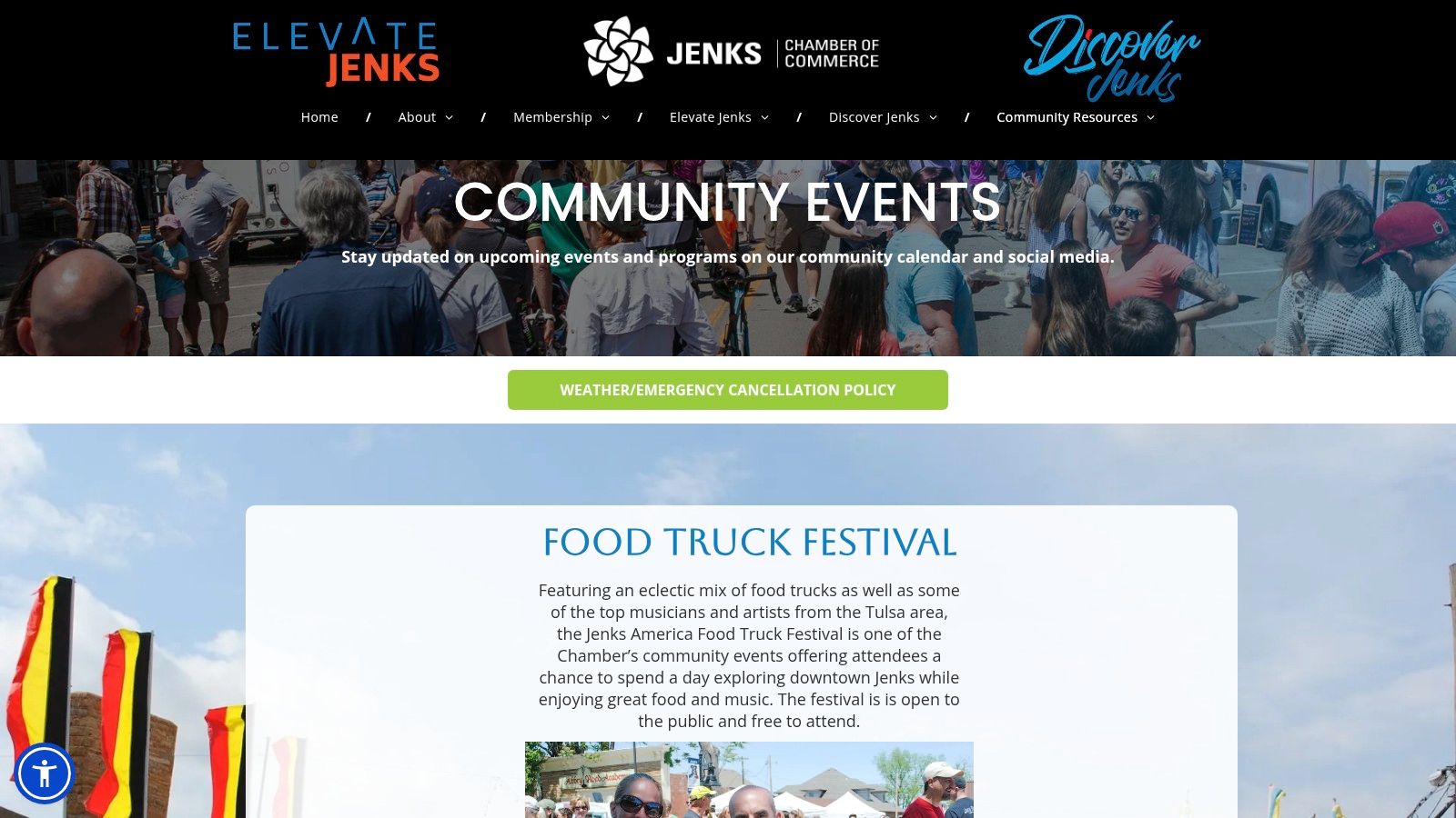 Jenks Chamber of Commerce, Community Events