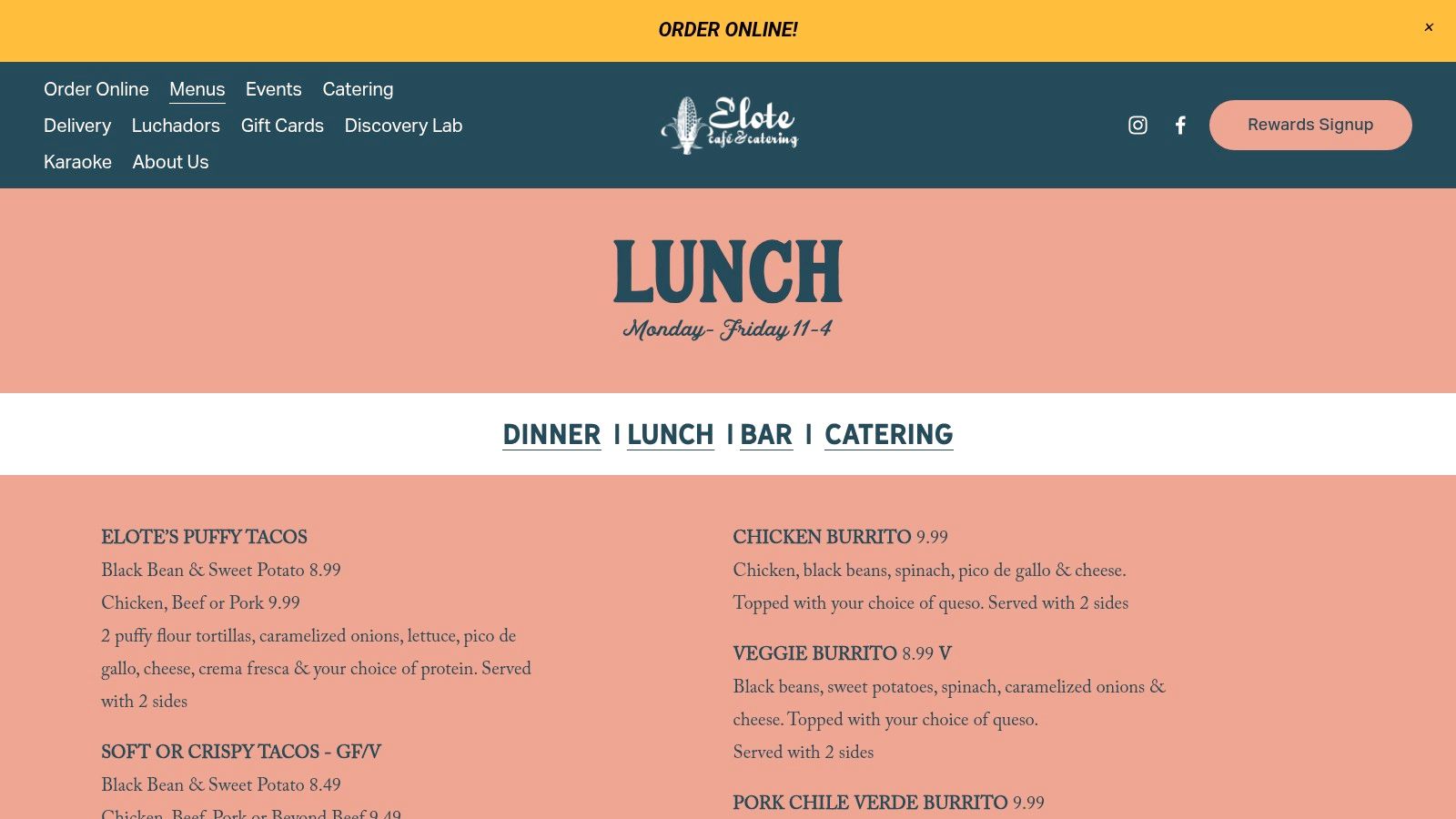 Elote Cafe & Catering