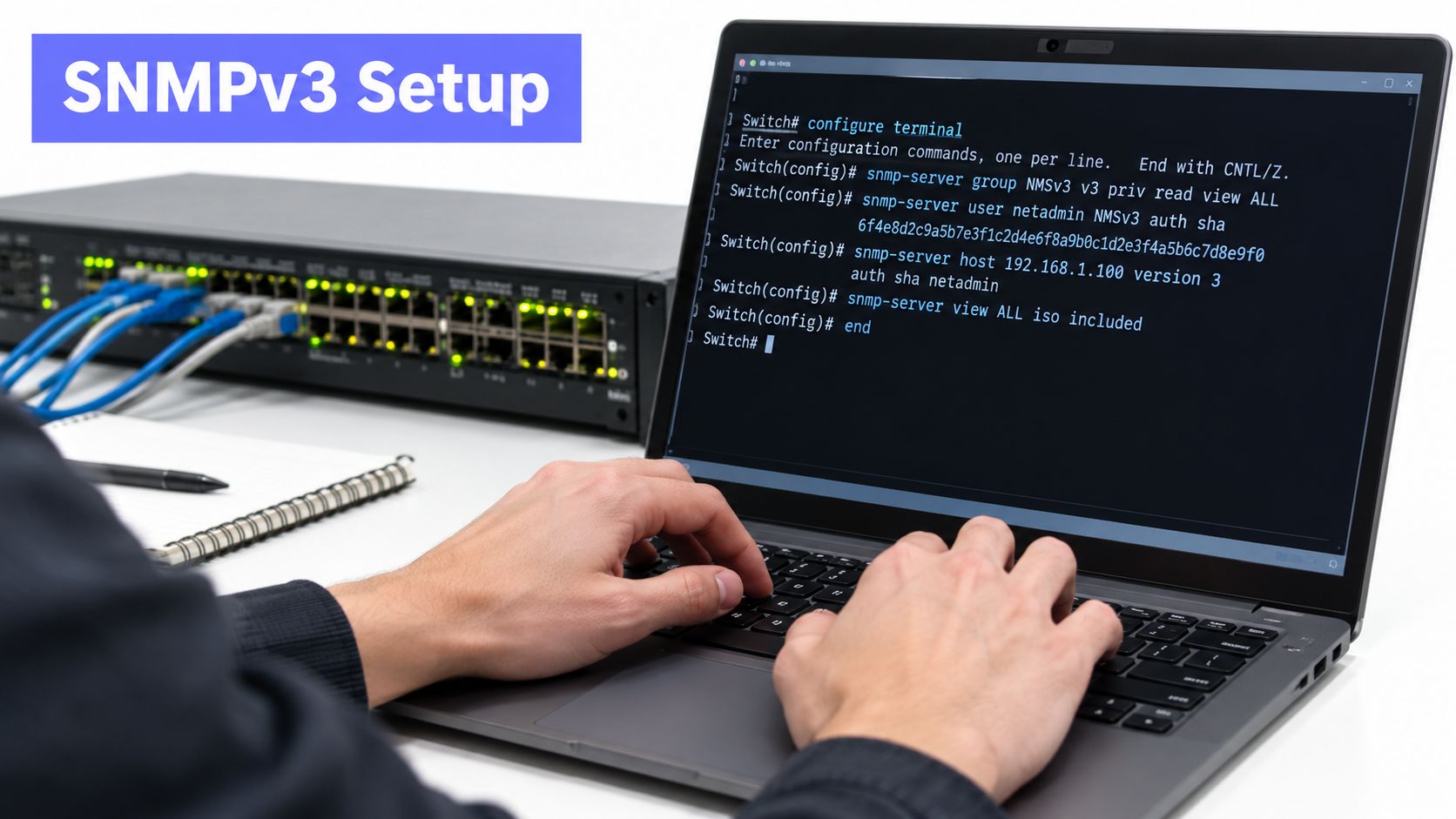 Screenshot from https://images.omev.ai/switch-monitoring/snmpv3-config-snippet.png