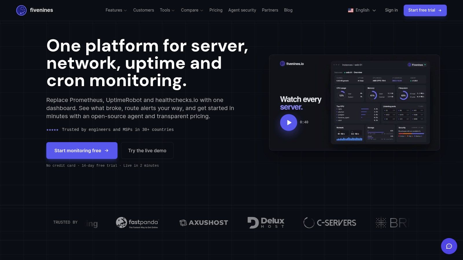 Screenshot from https://fivenines.io