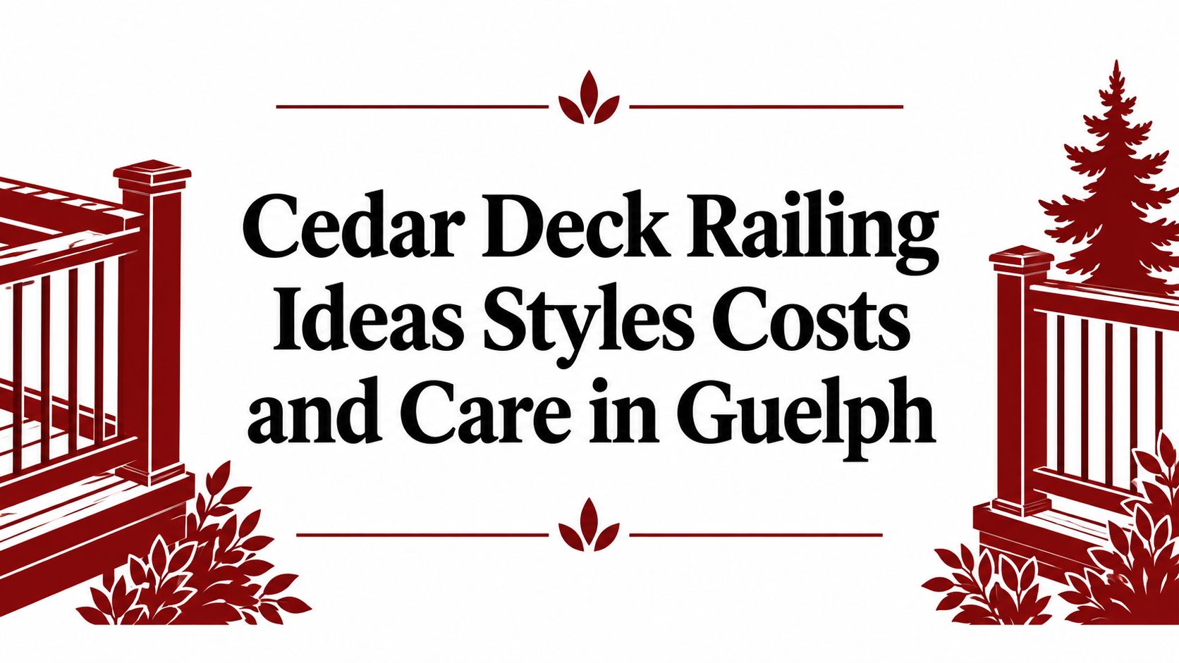 Cedar Deck Railing Ideas Styles Costs and Care in Guelph