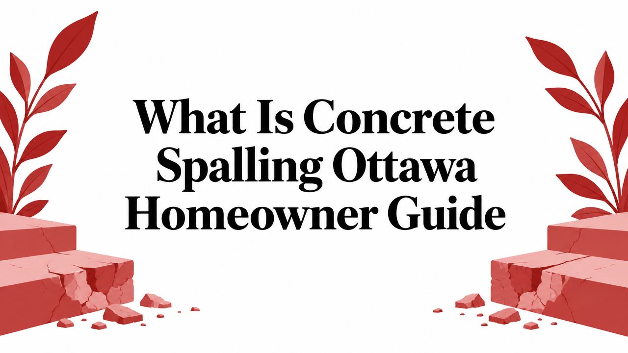 What Is Concrete Spalling Ottawa Homeowner Guide