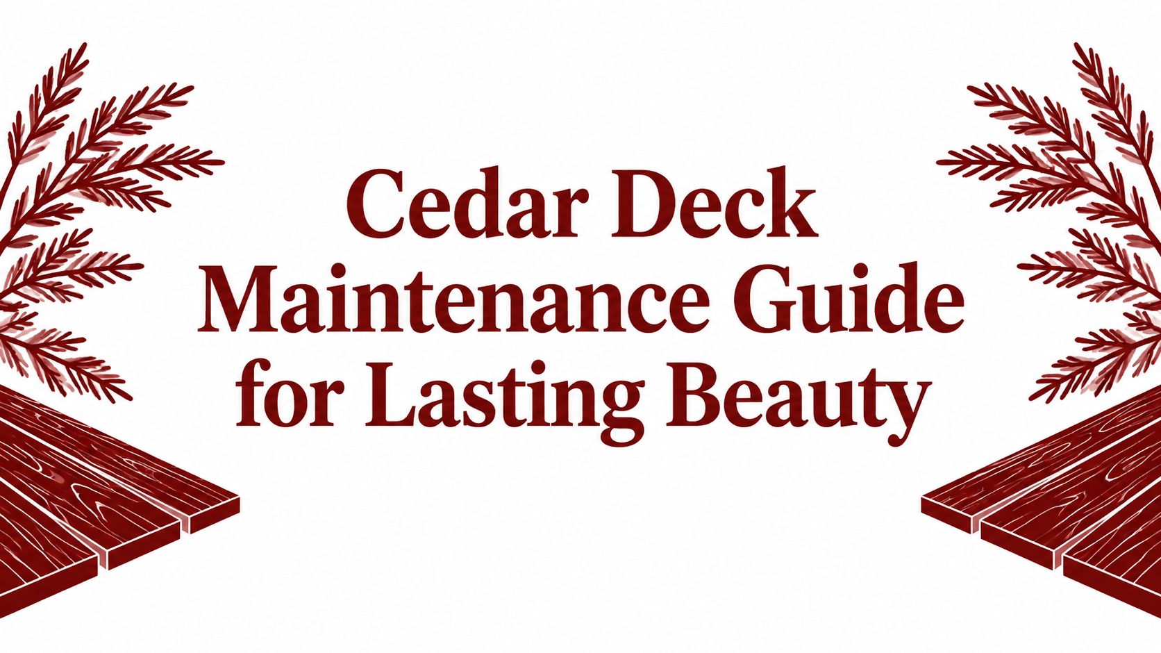 Cedar Deck Maintenance Guide for Lasting Beauty
