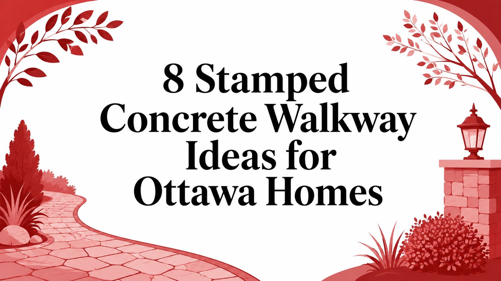 8 Stamped Concrete Walkway Ideas for Ottawa Homes