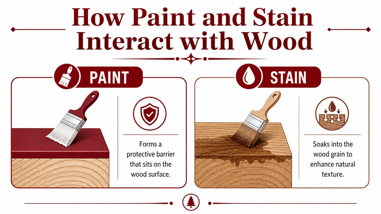 What Paint and Stain Actually Do to Wood