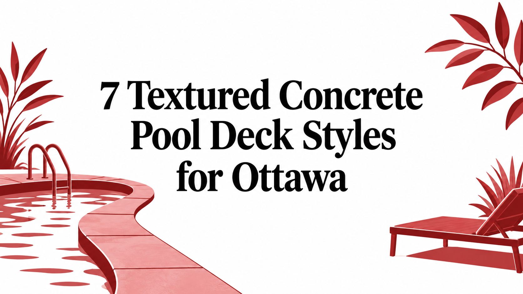 7 Textured Concrete Pool Deck Styles for Ottawa