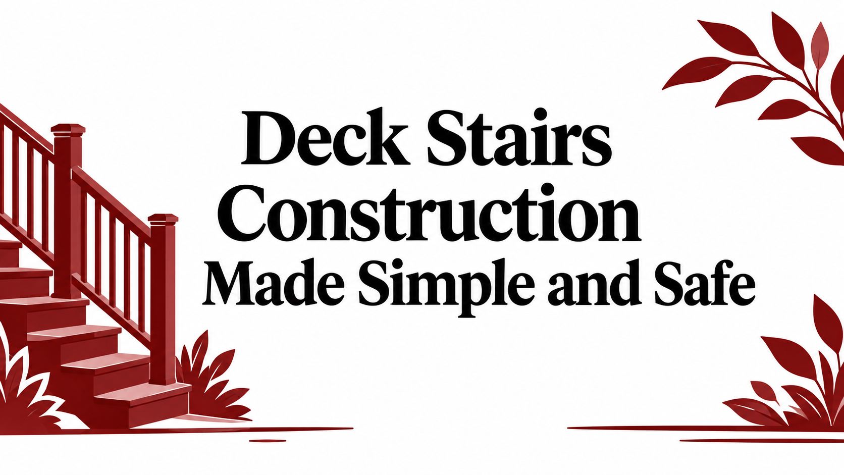 Deck Stairs Construction Made Simple and Safe