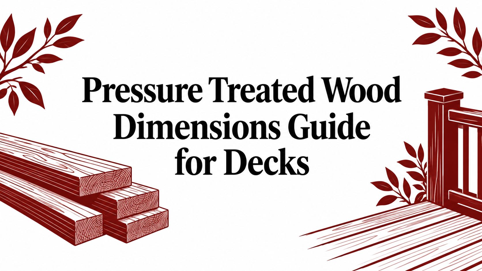 Pressure Treated Wood Dimensions Guide for Decks