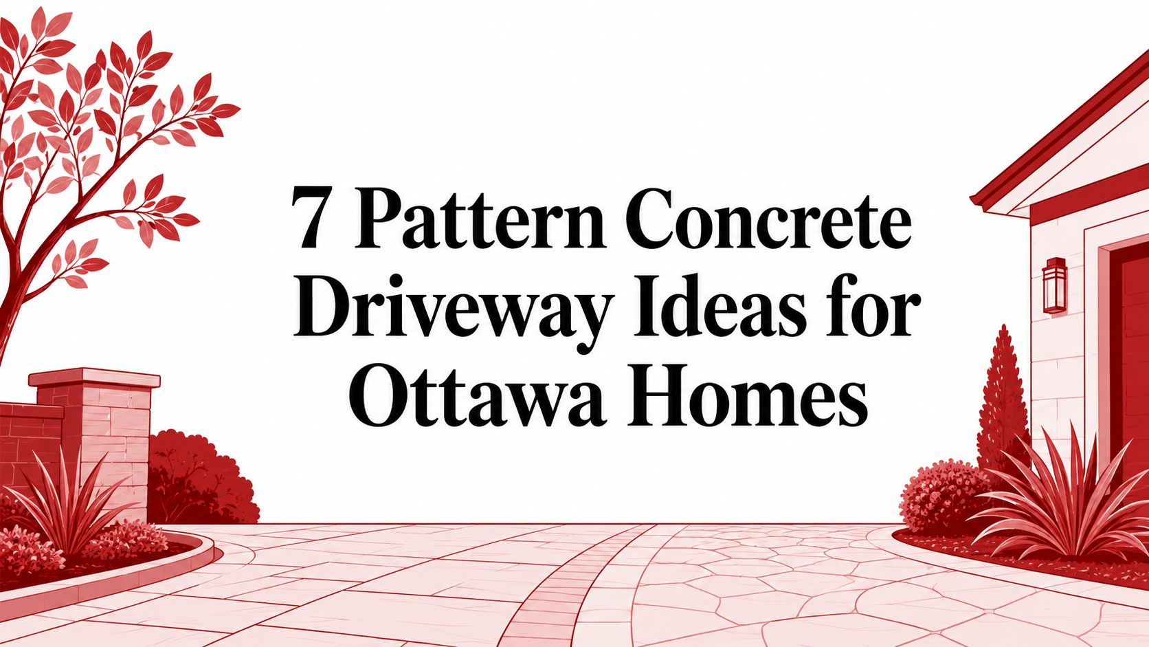 7 Pattern Concrete Driveway Ideas for Ottawa Homes