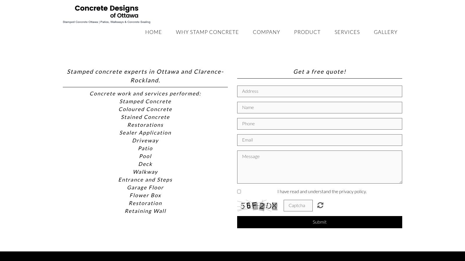 Concrete Designs (Ottawa & Clarence‑Rockland)