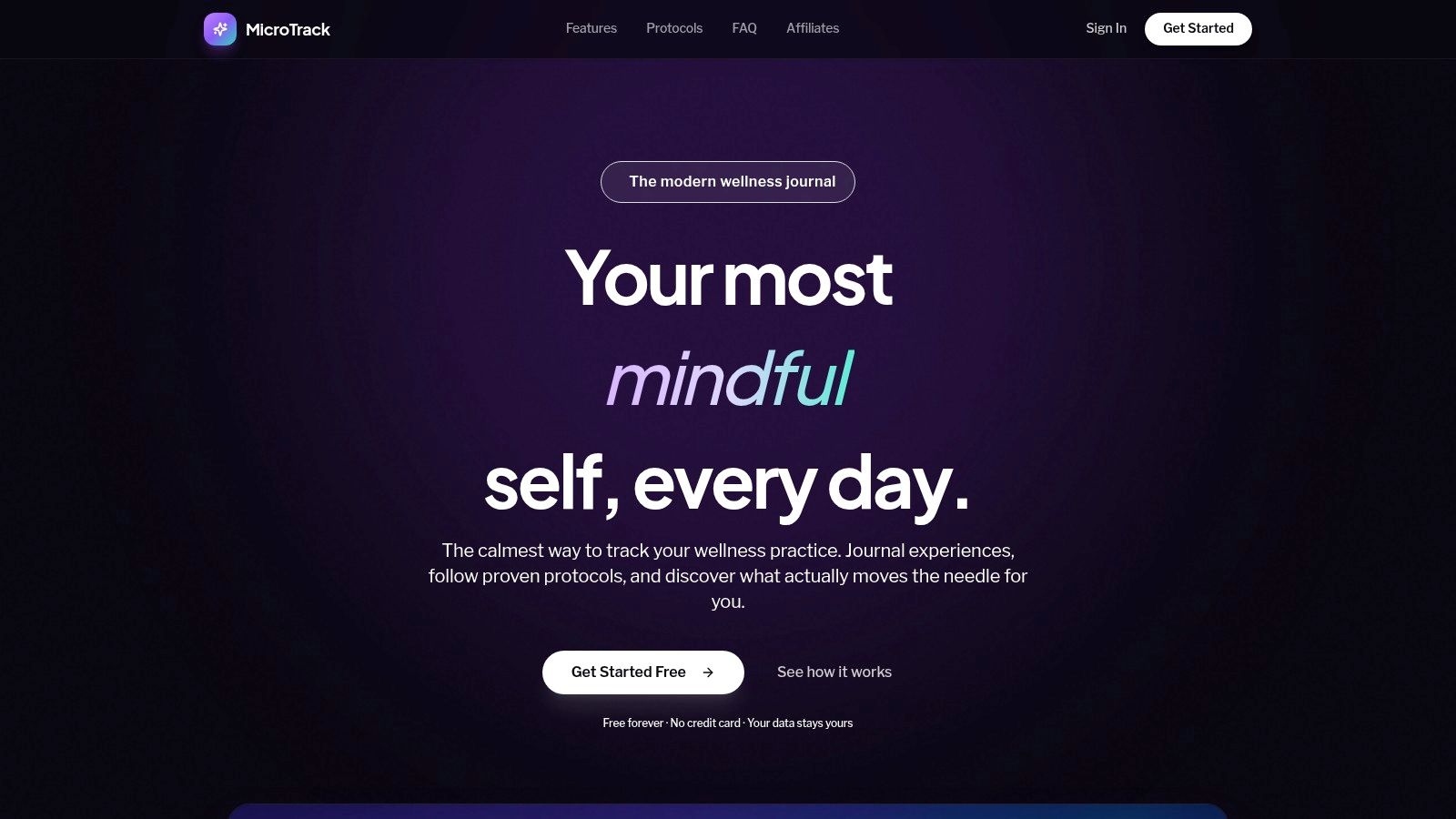 Screenshot from https://microtrack.app