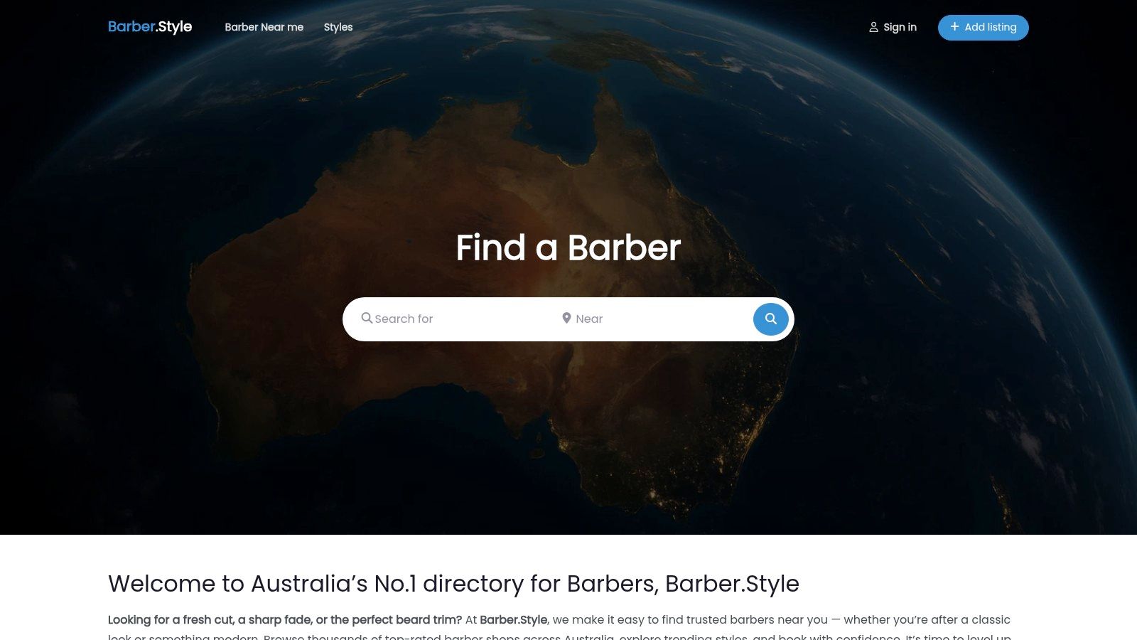 Barber.Style (AU barber directory)