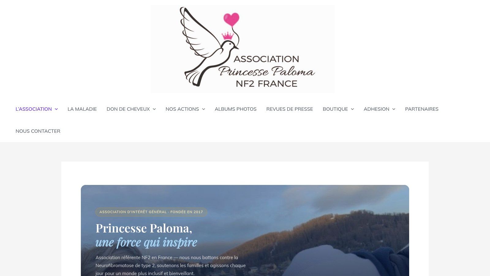 Association Princesse Paloma – NF2 France