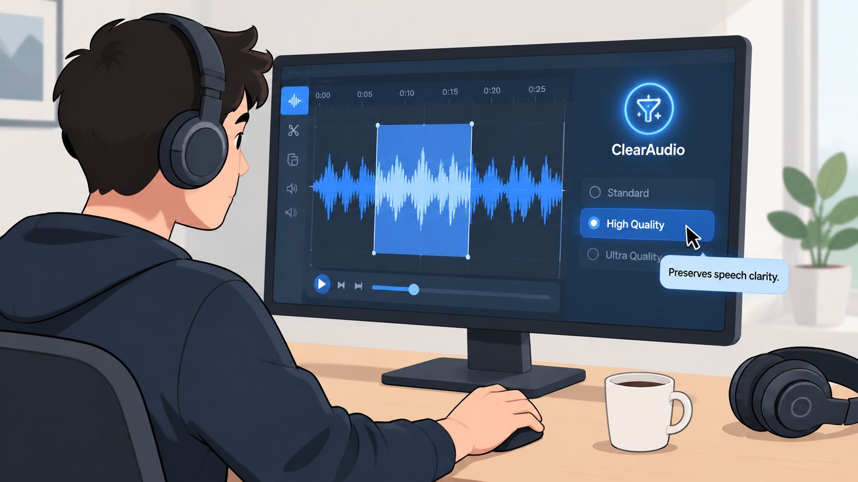 Screenshot from https://omev.ai/clear-audio