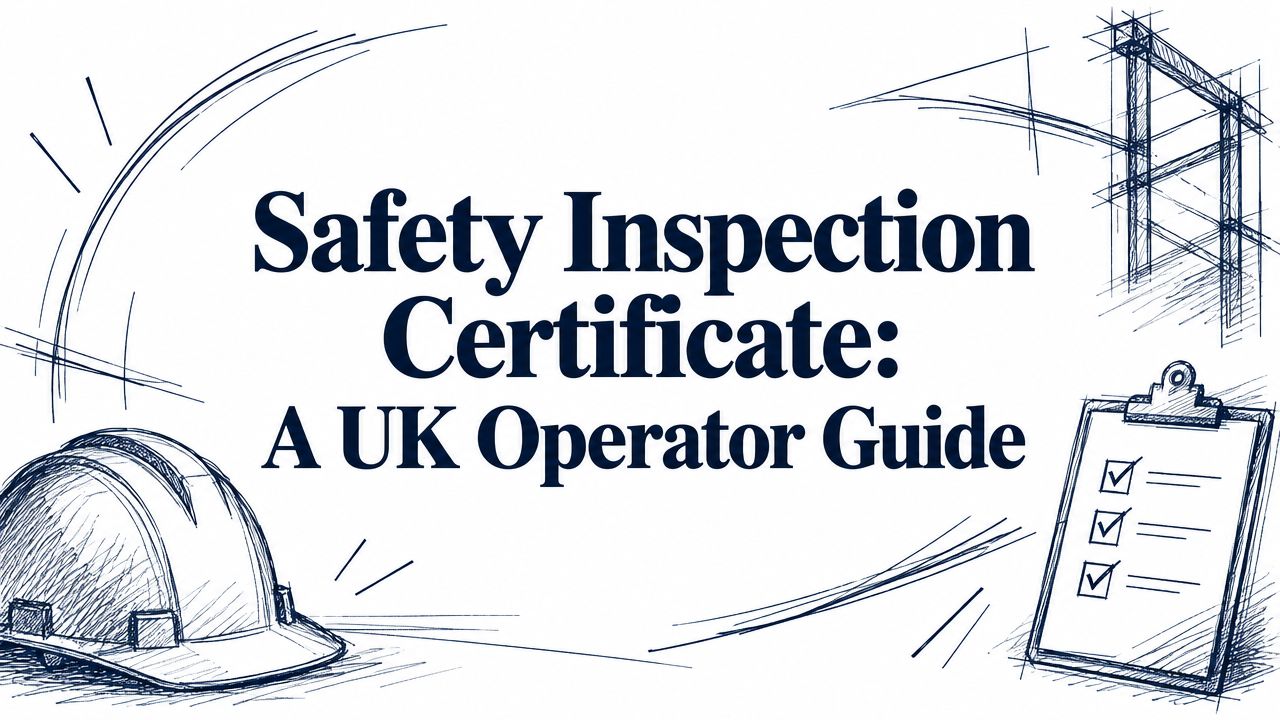 Safety Inspection Certificate: A UK Operator Guide