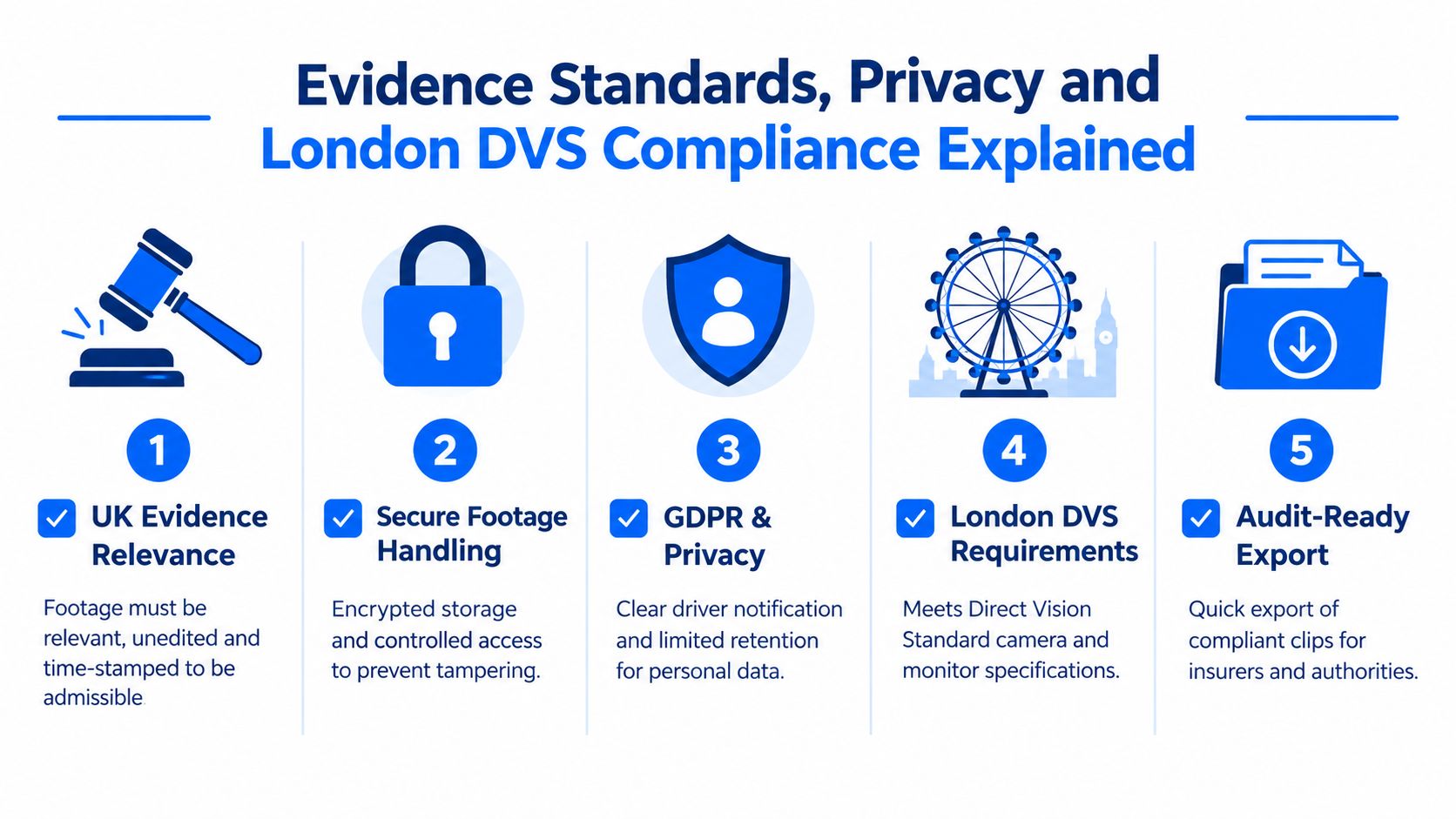Evidence Standards Privacy and London DVS Compliance Explained
