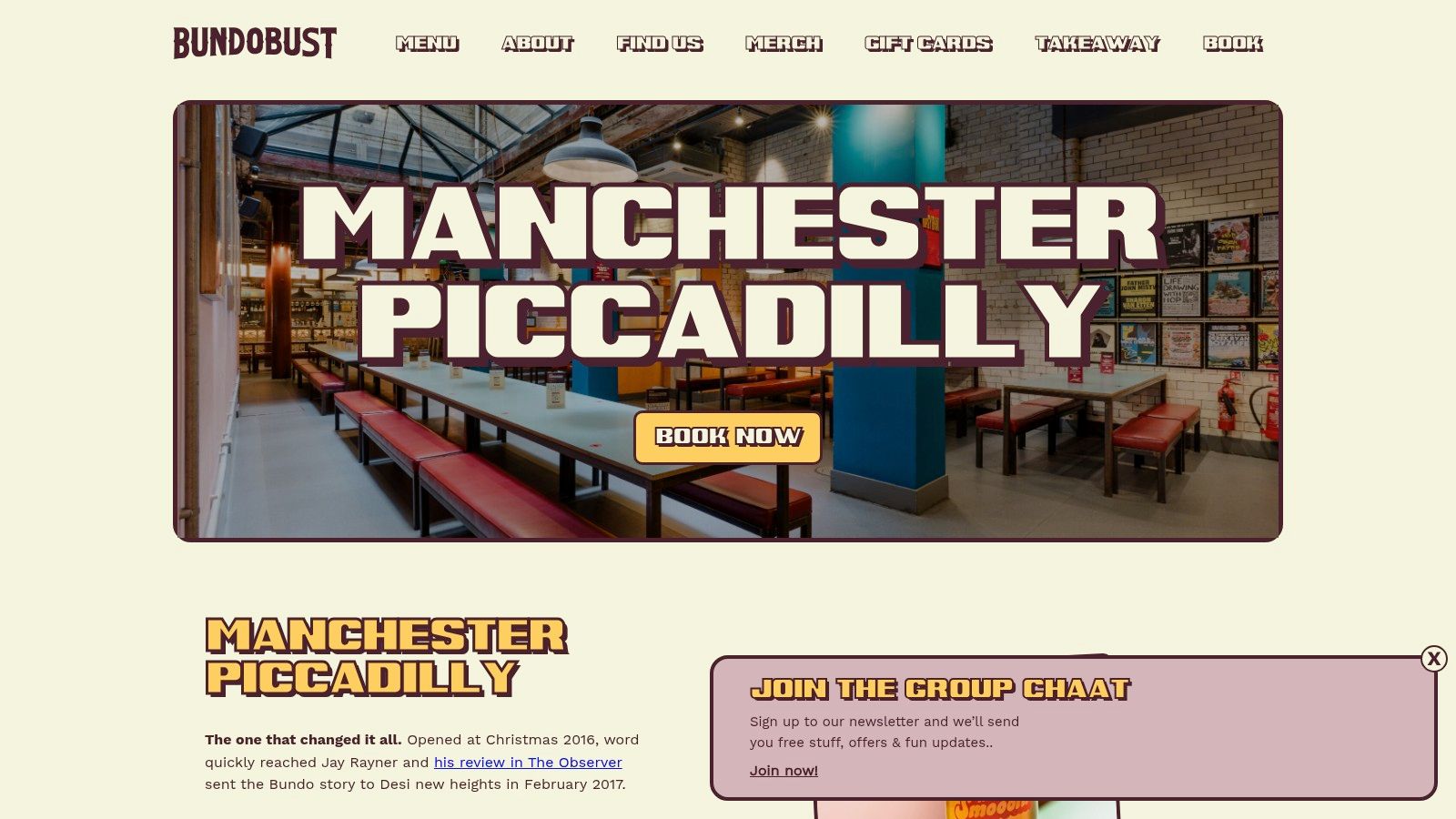 Bundobust – Manchester Piccadilly