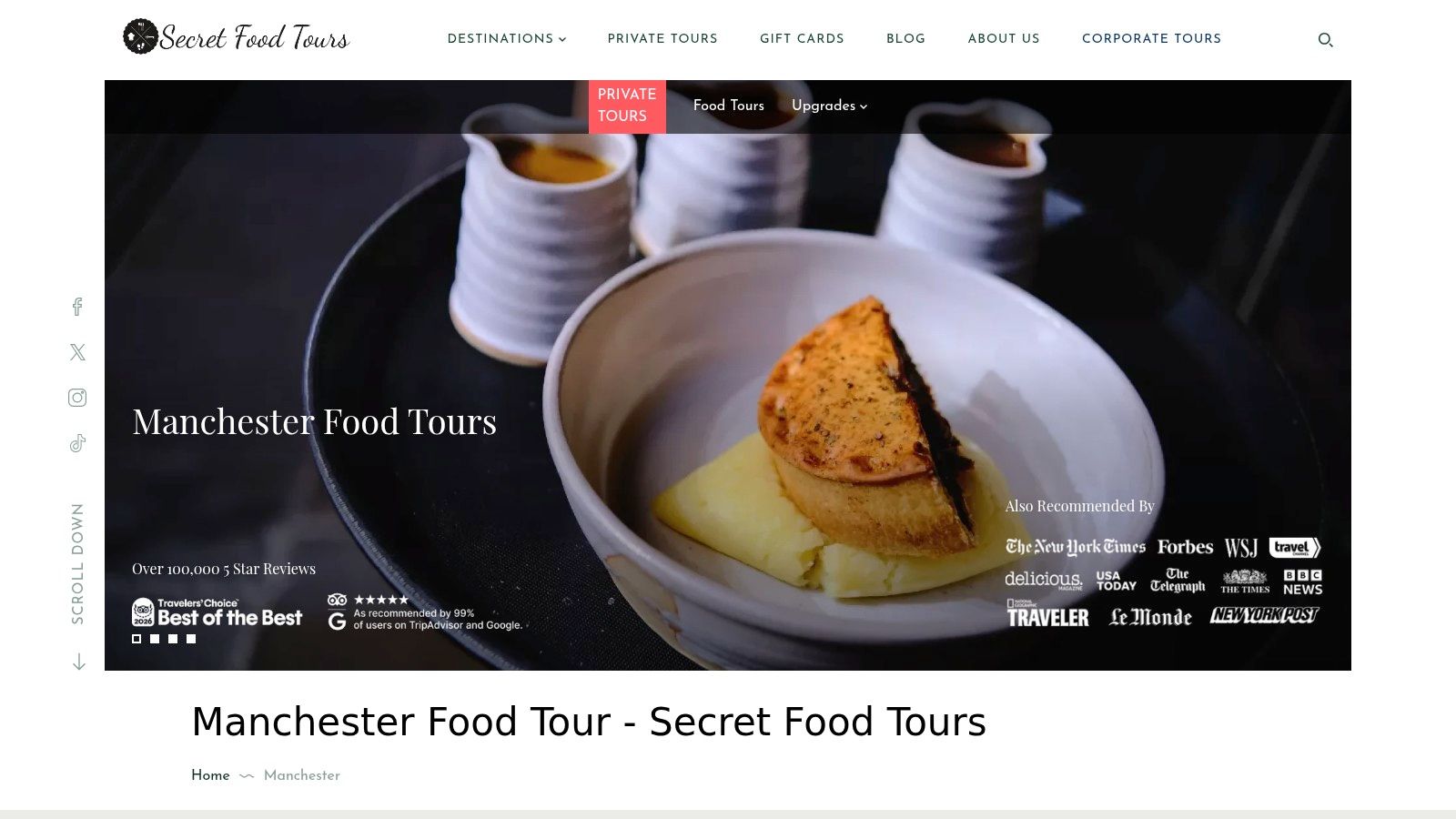 Secret Food Tours Manchester
